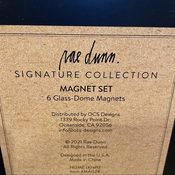 Rae Dunn HOME FAMILY LOVE BLESSED GATHER GRATEFUL 6 Piece Magnet Set BRAND NEW - Picture 4 of 4